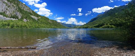Landscape Panorama Of Summit Lake Provincial Park Selkirk Mountains