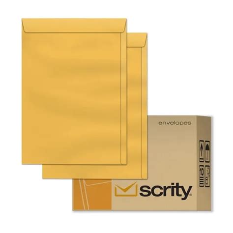 Envelope Saco Kraft Ouro 176x250 C100 Unidades Scrity Shopee Brasil