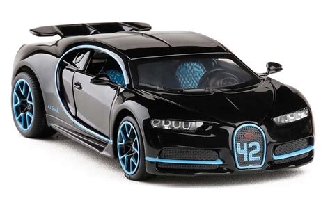 2021 132 Scale Alloy Bugatti Chiron Pull Back Flashing Diecast Car