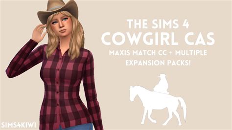 Sims 4 Cowgirl Create A Sim Youtube