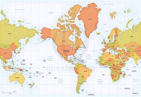 America On World Map Cities And Towns Map