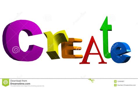 Create Text stock illustration. Illustration of colour - 12484987