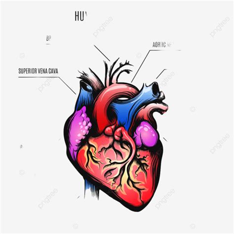 Gambar Poster Anatomi Jantung Manusia Organ Pompa Sehat Png Dan