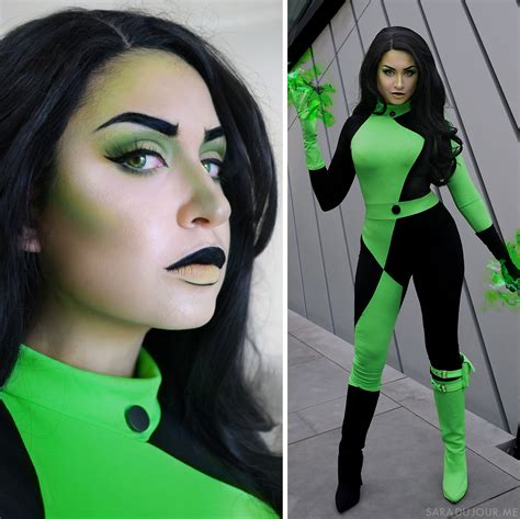 Shego Cosplay And Makeup Kim Possible Sara Du Jour Black Hair