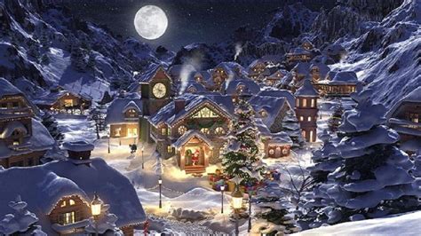 Christmas Scenery Wallpapers Wallpaper Cave