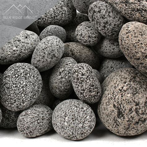 Blue Ridge Brand Lava Rock Tumbled Lava Stones Blackgray Lava