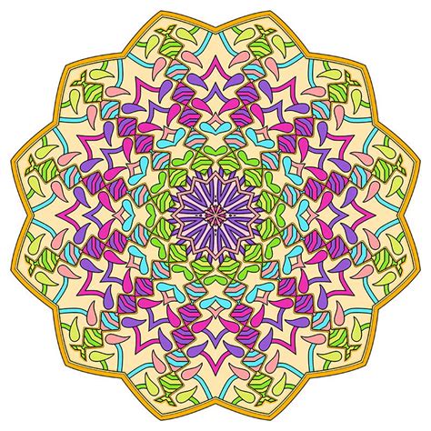 Free Coloring Pages Of Mandalas Beginner