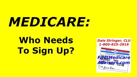 Medicare Who Needs To Sign Up Youtube