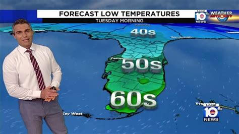 Weather Alert In South Florida Cold Front To Lower Temps To Upper 50s 60s