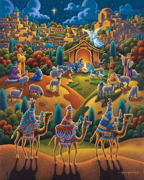 Nativity Fine Art Arte Del Puzzle Folk Art Natale