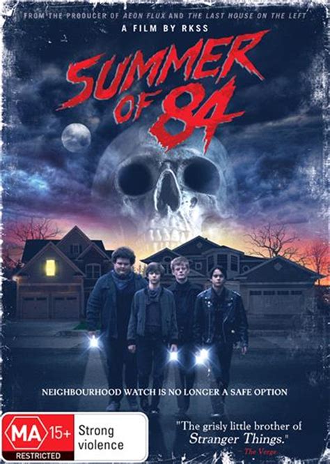 But when neighborhood conspiracy theorist davey armstrong begins to suspect his police officer neighbor might be the serial killer all over the local news, he and his three best friends begin an investigation that soon turns dangerous. Buy Summer Of 84 on DVD | Sanity