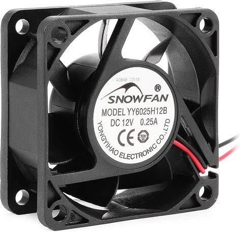 Uxcell 60mm X 60mm X 25mm 12v Dc Cooling Fan Long Life Dual