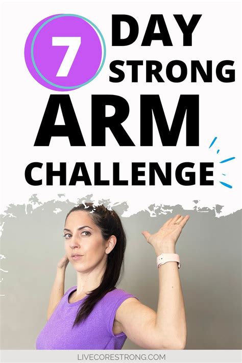 7 Day Strong Arms Workout Challenge 7 Minute Arm Workout In 2021