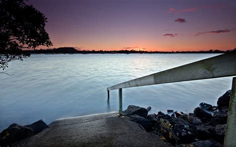 Hintergrundbilder Landschaft Sonnenuntergang Meer See Wasser