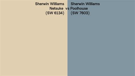 Sherwin Williams Netsuke Vs Poolhouse Side By Side Comparison