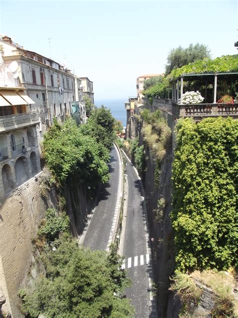 Piazza T Tasso Sorrento Road To The Port Between Cliffs A