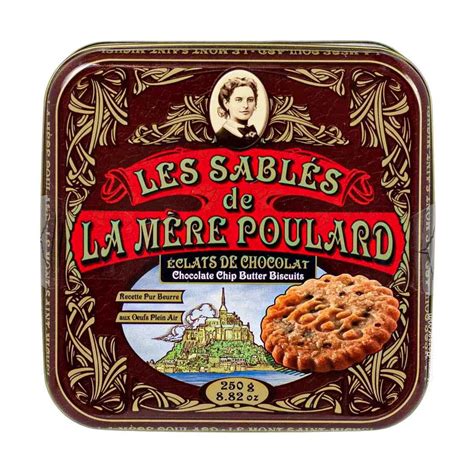 La Mere Poulard French Chocolate Chip Sable Cookies 88 Oz 250 G