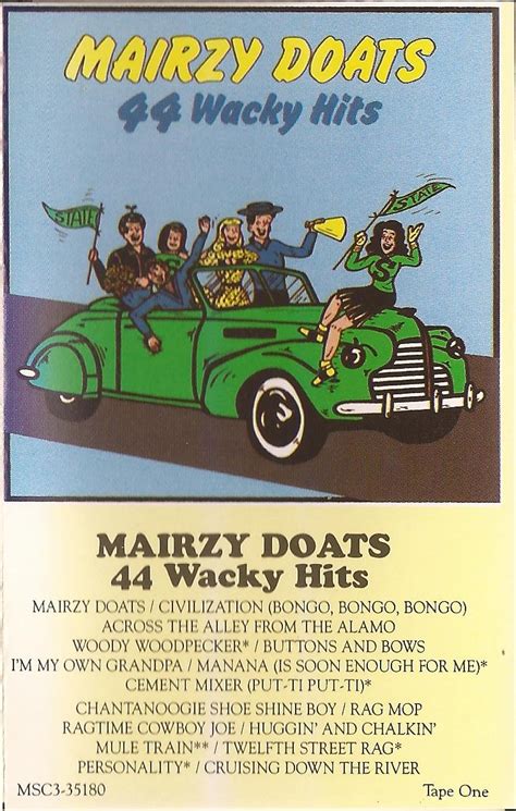 Various Artists Mairzy Doats 44 Wacky Hits Tape One Music
