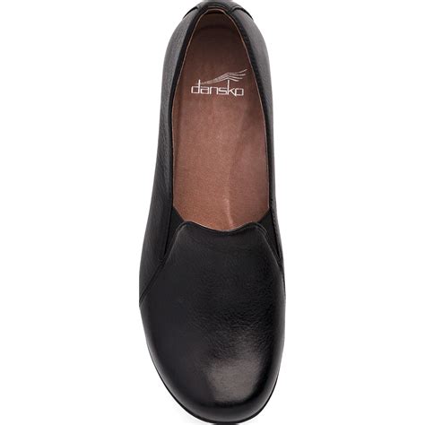 Dansko Farah Womens Black Milled Nappa Leather Slip On Shoes 55020202