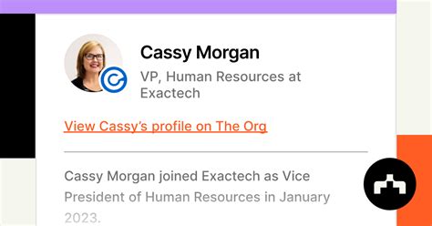 Cassy Morgan Vp Human Resources At Exactech The Org