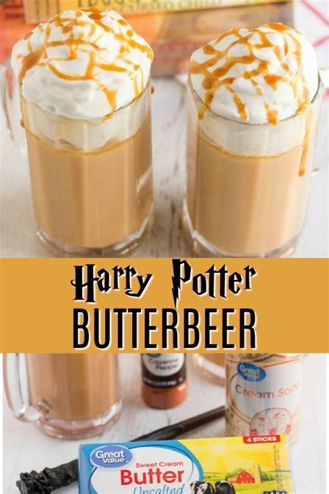 Harry Potter Butterbeer Butterbeer Recipe Harry Potter Butter Beer Hot Butterbeer Recipe