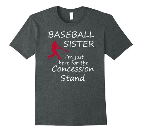 Baseball Sister Im Just Here For The Concession Stand Shirt Pl Polozatee