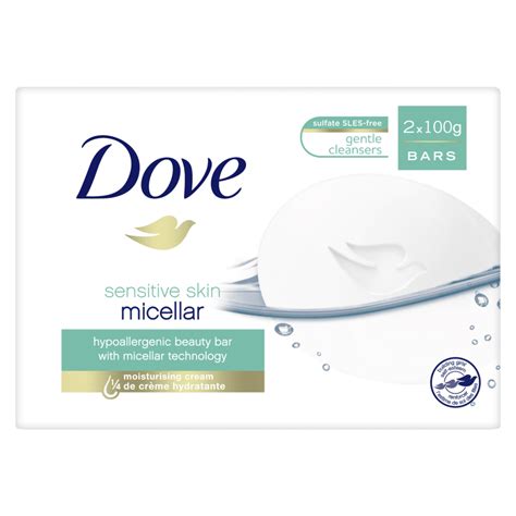 Dove Pure And Sensitive Bar Soap 2 X 100g Bd Amajan Shop