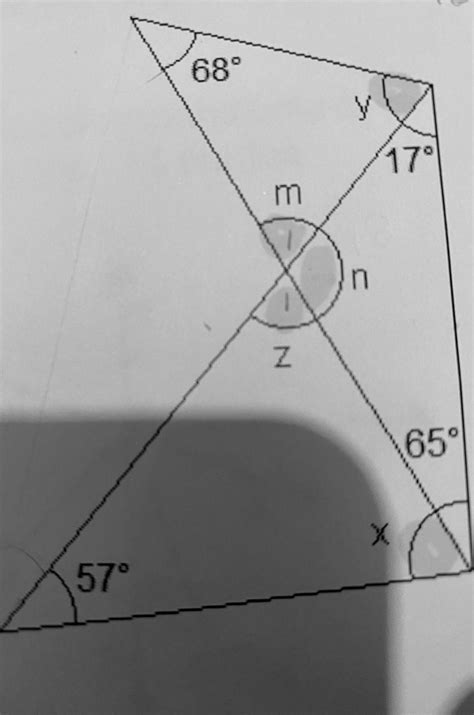 cómo calcular el valor de las letras m y x n z de esta figura brainly lat