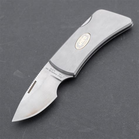 Hiro Knives Money Clip Folding Knife 40mm Stainless Handle 40mm