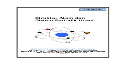 Struktur Atom Dan Sistem Periodik Unsurmodul Kim 03 Struktur Atom