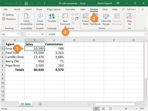 How To Add Comments To An Excel Worksheet Cell Riset