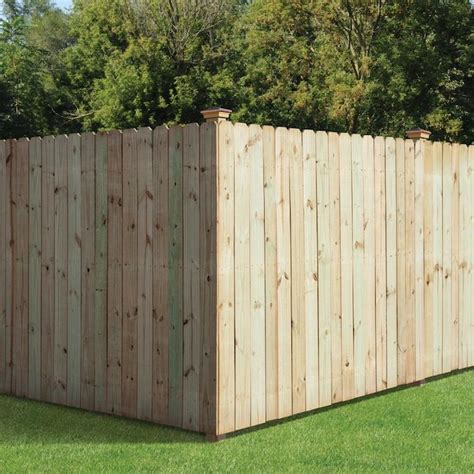 1 In X 6 In W X 8 Ft H Pressure Treated Pine Dog Ear Fence Picket In