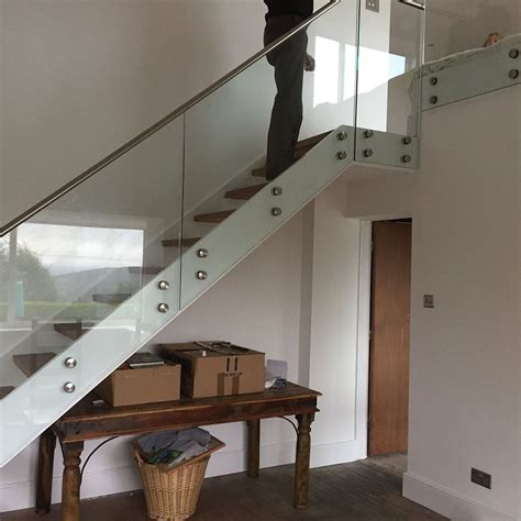 The glass is 3/8 thick and is available in clear, smoked and frosted. China Easy Installation Glass Stair Railing with Stainless ...
