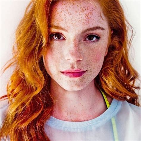 Rote Haare Mädchen Redheads Freckles Freckles Girl Beautiful Freckles