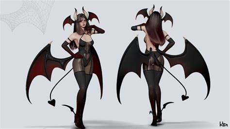 3d Model Succubus Lily Game Ready Vr Ar Low Poly Cgtrader