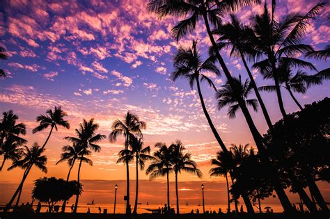 All Sizes Waikiki Beach Sunset Honolulu Hawaii Flickr Photo Sharing