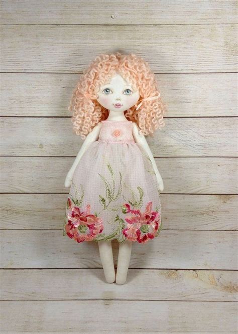 Handmade Little Rag Doll Princess Tilde Etsy Homemade Dolls Soft