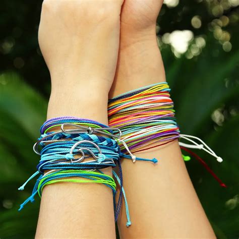 Buy Fashion Handmade Wax String Bracelets And Bangles