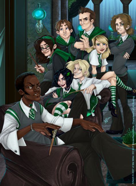 Slytherin Students By Javadoodle Harry Potter In 2019 Harry Potter