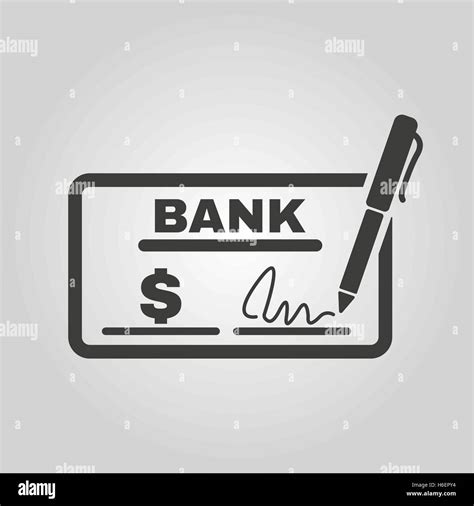 El Icono De La Marca Talonario De Cheques Y Verificar Pagar Pago