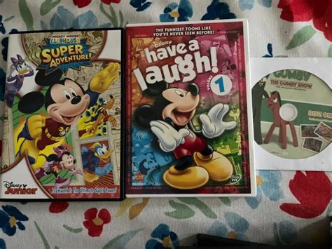 Lot Of 3 Little Kid Movies Disney Have A Laugh Mickey Mouse And Gumby