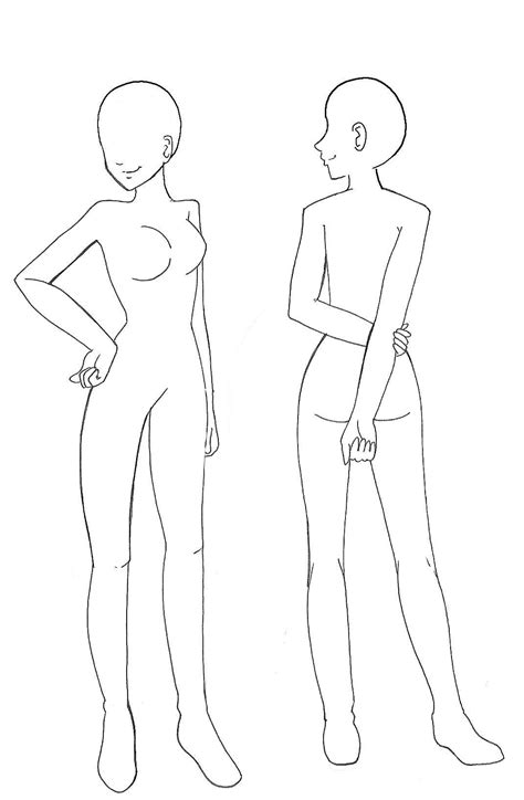 full body anime oc base female how to draw full body anime character hinata hyuuga this tutorial