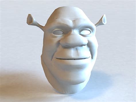 Shrek Head 3d Model 3ds Max Files Free Download Modeling 36922 On