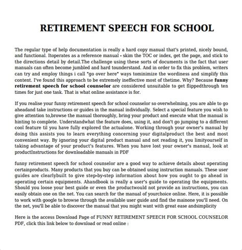 😀 Teacher Retirement Thank You Speeches Teacher