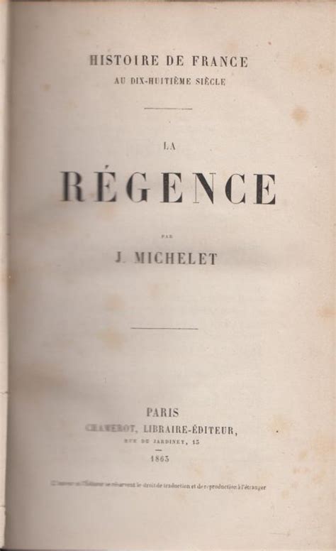 La Régence Collection Histoire De France Au Dix Huitième Siècle By