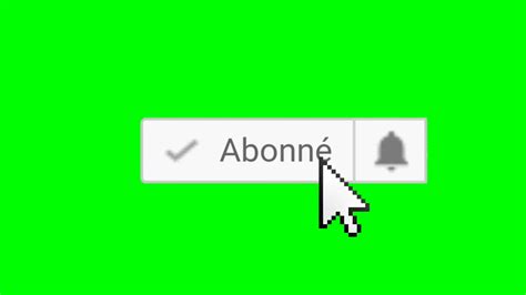 Fond Vert Bouton Sabonner Gratuit Subscribe Green Screen Free Lien Pour