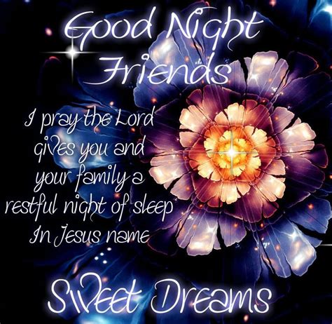 God Bless Good Night Dear Friend Good Night Friends Good Night Prayer