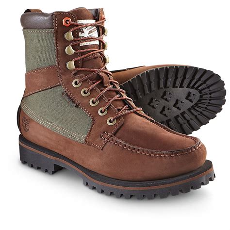Mens Timberland Newmarket 9 Moc Toe Boots Brown 211738 Work