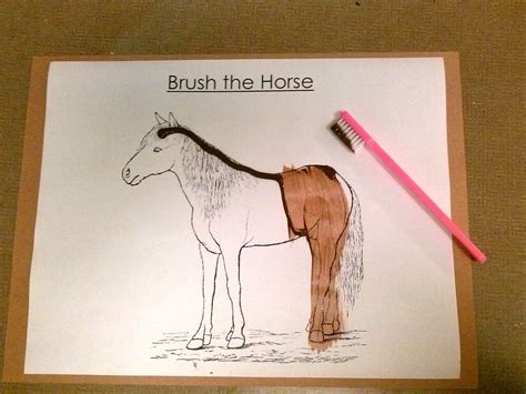 With that in mind, what could be more fun than counting feet with farm animals? Preschool Farm Animals Theme: Brush the Horse art activity | AdorePics | Farm animals activities ...