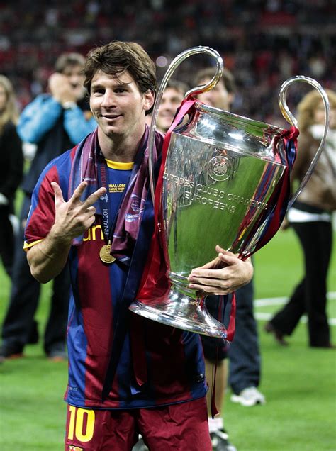 Hd Wallpaper Lionel Messi Champions Fc Barcelona Wembley Champions